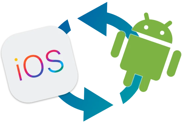 iPhone・Androidの同時開発で開発期間とコストを削減のイメージ